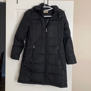 Michael Kors long down puffy jacket with hood
